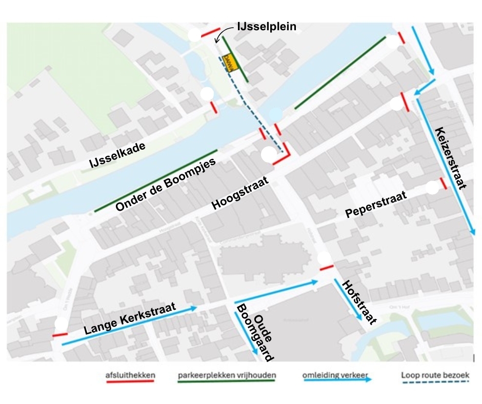 Verkeersmaatregelen 13 mei