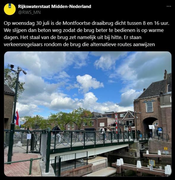 werkzaamheden draaibrug