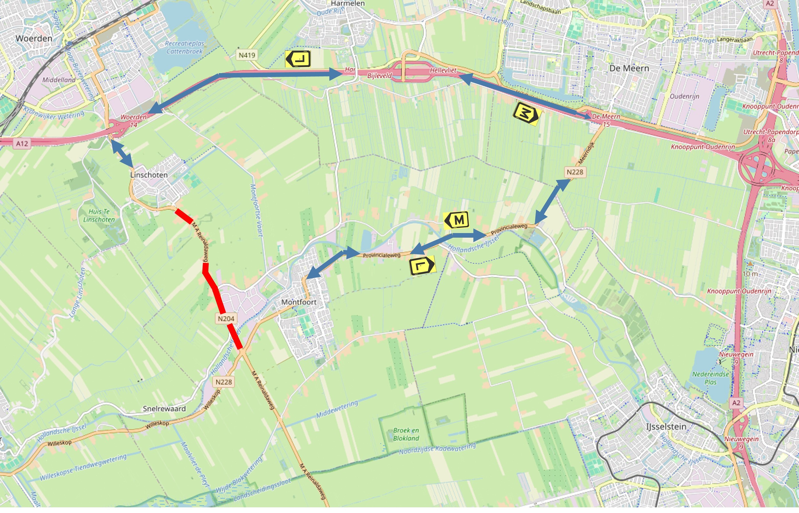 Hoofdomleiding N204