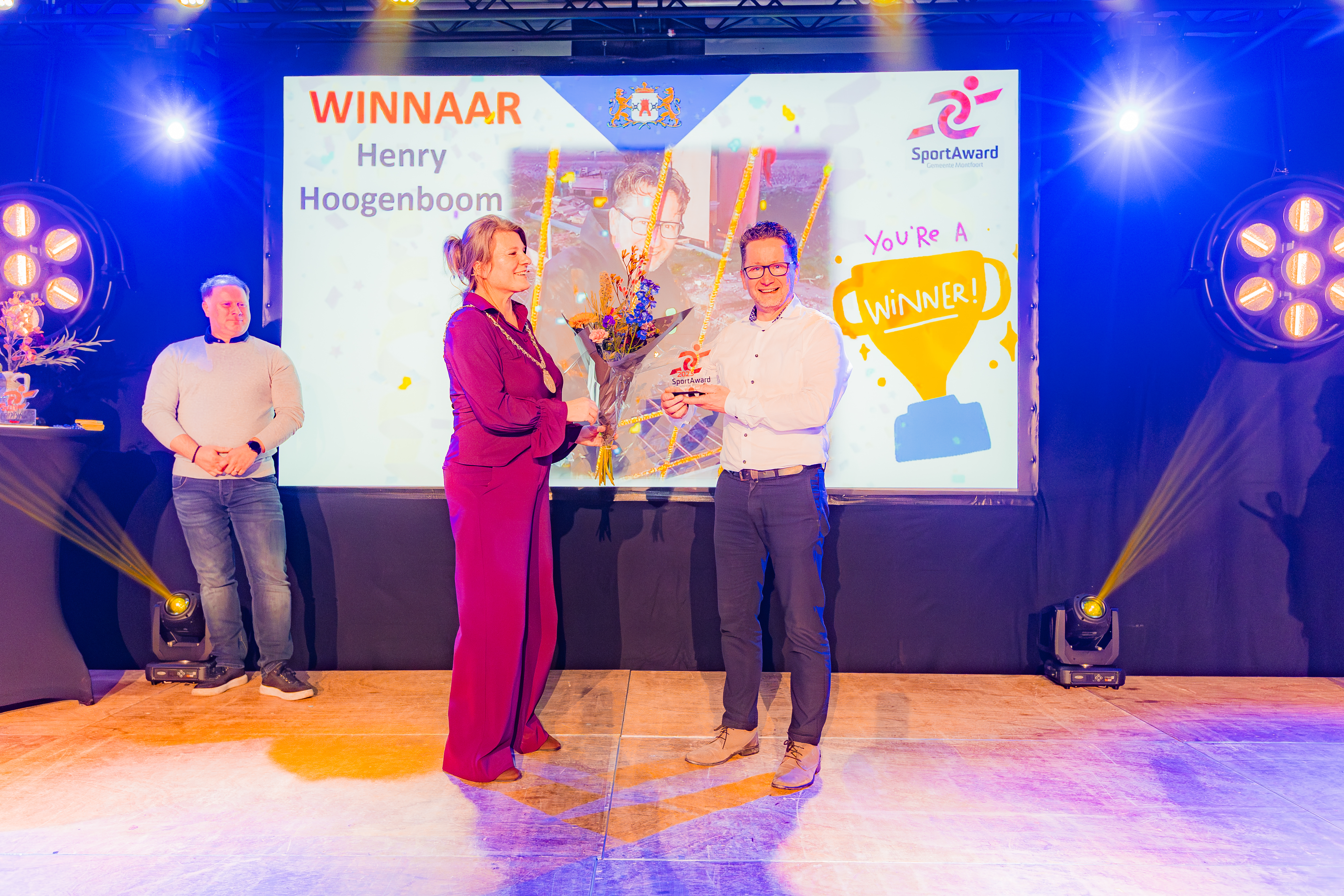 Uitreiking Sportaward burgemeester aan Henry